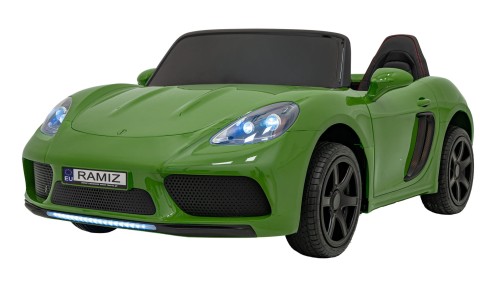 Pojazd Perfecta Lakierowany Zielony - Auto na akumulator dla 2 dzieci