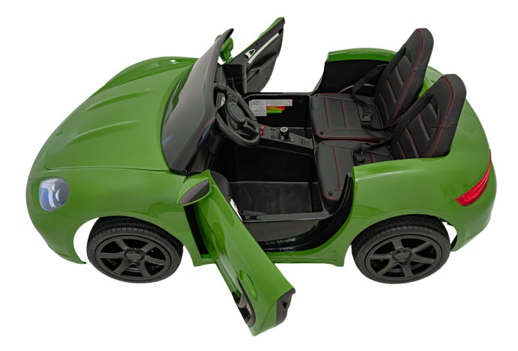 Pojazd Perfecta Lakierowany Zielony - Auto na akumulator dla 2 dzieci