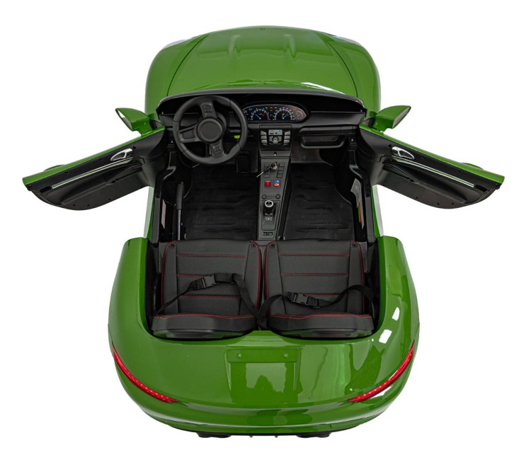 Pojazd Perfecta Lakierowany Zielony - Auto na akumulator dla 2 dzieci