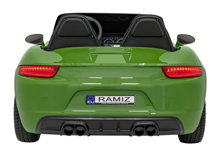 Pojazd Perfecta Lakierowany Zielony - Auto na akumulator dla 2 dzieci