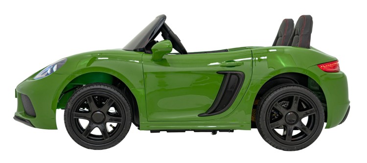 Pojazd Perfecta Lakierowany Zielony - Auto na akumulator dla 2 dzieci