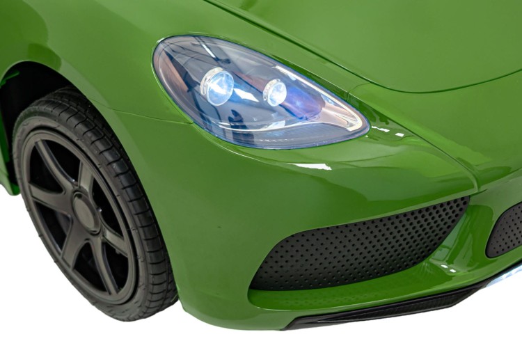 Pojazd Perfecta Lakierowany Zielony - Auto na akumulator dla 2 dzieci