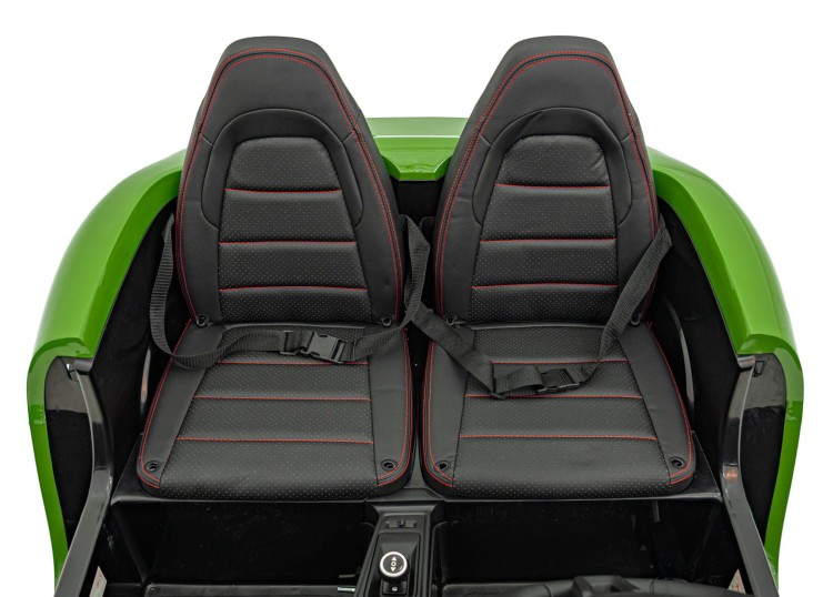 Pojazd Perfecta Lakierowany Zielony - Auto na akumulator dla 2 dzieci