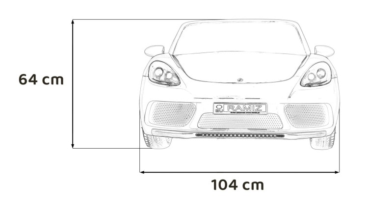 Pojazd Perfecta Lakierowany Zielony - Auto na akumulator dla 2 dzieci