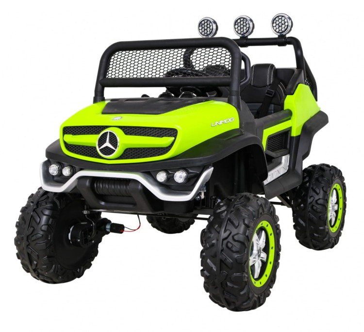 Mercedes Benz Unimog Samochód dla dzieci na akumulator  Zielony