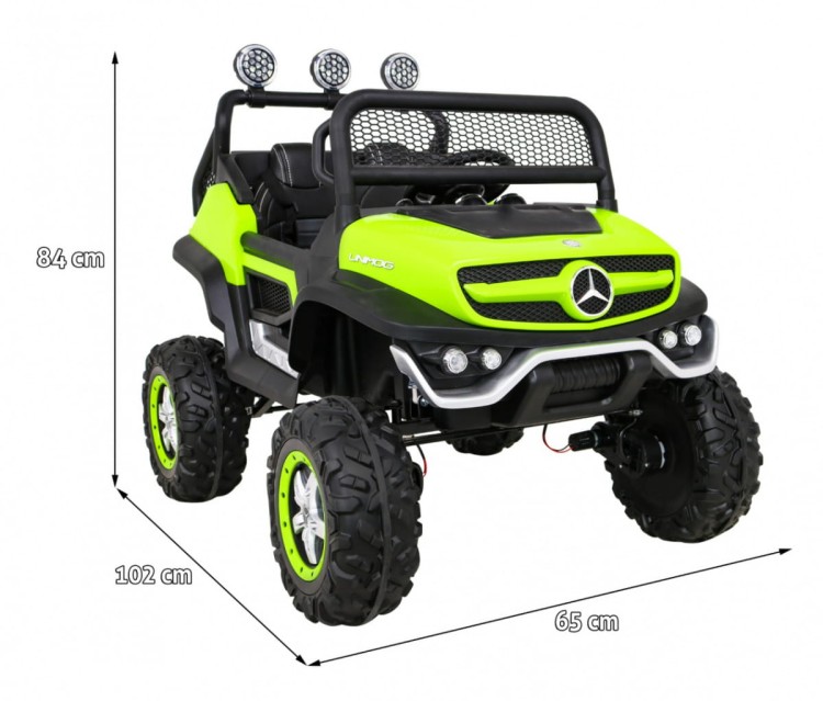 Mercedes Benz Unimog Samochód dla dzieci na akumulator  Zielony