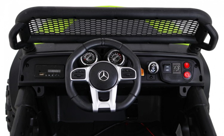 Mercedes Benz Unimog Samochód dla dzieci na akumulator  Zielony