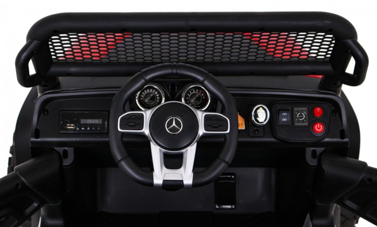 Mercedes Benz Unimog Samochód dla dzieci na akumulator  Czerwony