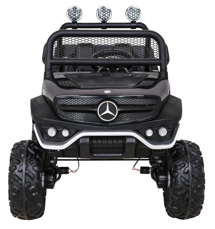 Mercedes Benz Unimog Samochód dla dzieci na akumulator Czarny + Terenowy 4x4