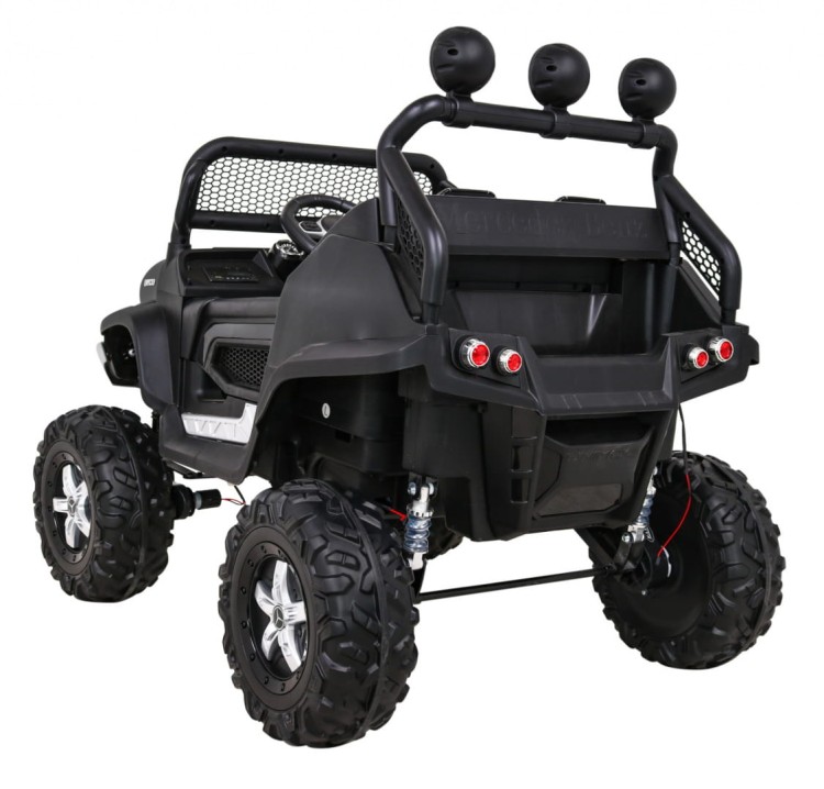 Mercedes Benz Unimog Samochód dla dzieci na akumulator Czarny + Terenowy 4x4