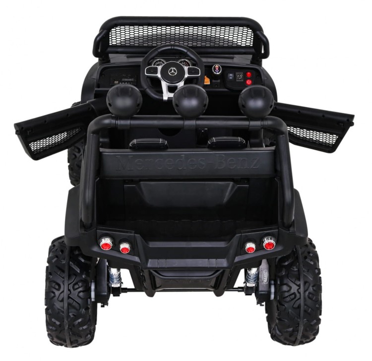 Mercedes Benz Unimog Samochód dla dzieci na akumulator Czarny + Terenowy 4x4