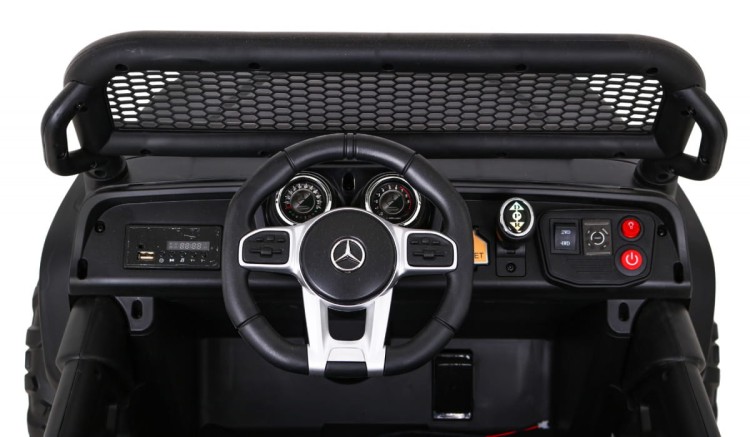 Mercedes Benz Unimog Samochód dla dzieci na akumulator Czarny + Terenowy 4x4