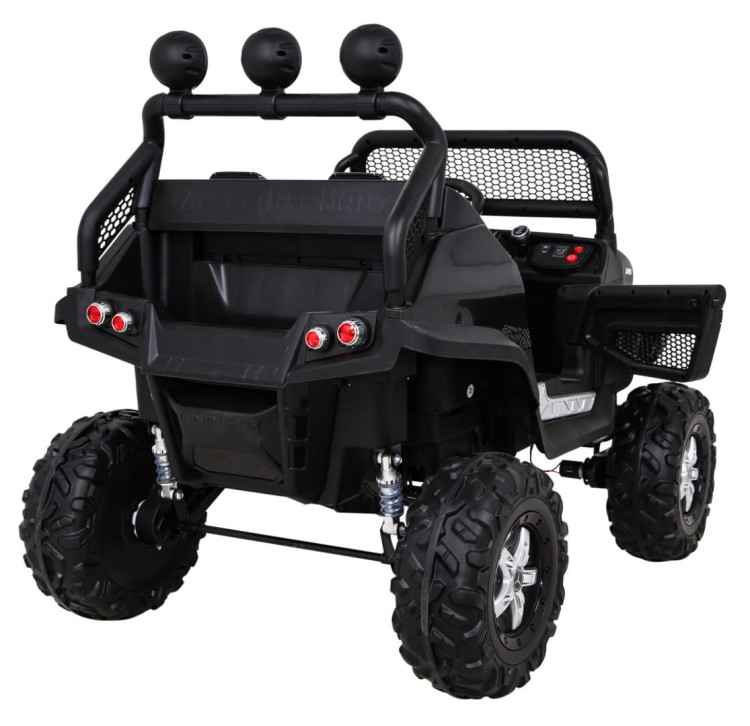 Mercedes Benz Unimog Samochód dla dzieci na akumulator Czarny + Terenowy 4x4