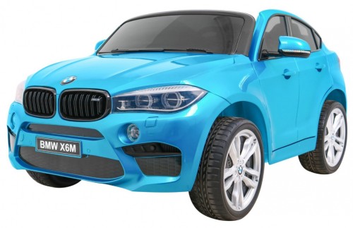 Samochód elektryczny SUV BMW X6M XXL dla 2 dzieci Lakier Niebieski