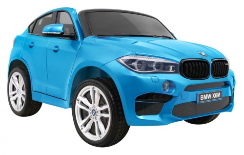 Samochód elektryczny SUV BMW X6M XXL dla 2 dzieci Lakier Niebieski