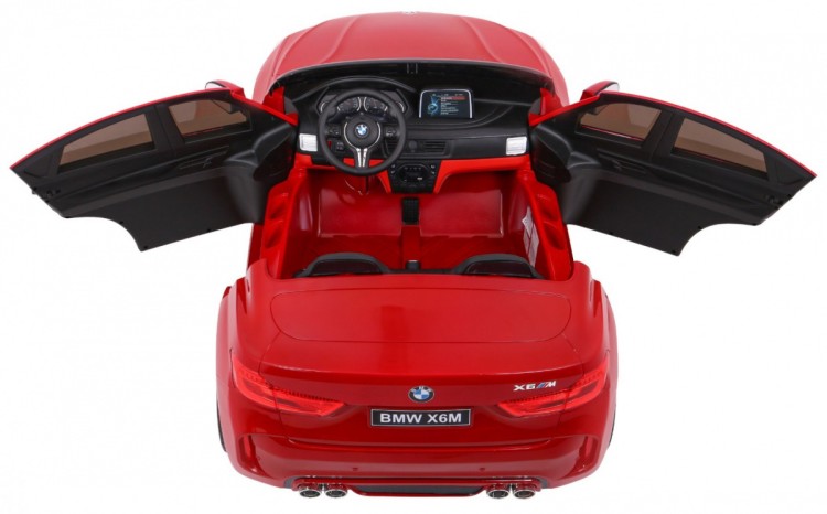 Samochód elektryczny SUV BMW X6M XXL dla 2 dzieci Lakier Czerwony