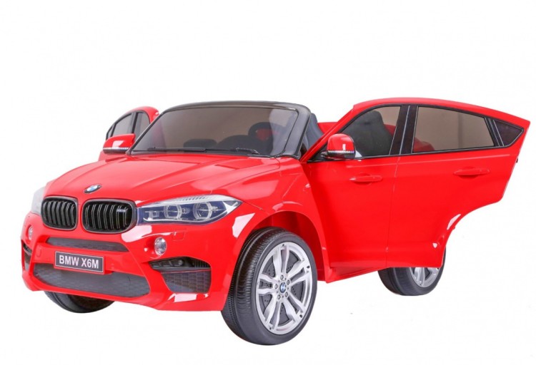 Samochód elektryczny BMW X6M XXL dla 2 dzieci Czerwony SUV