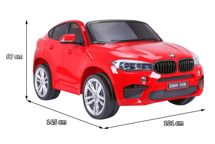 Samochód elektryczny BMW X6M XXL dla 2 dzieci Czerwony SUV