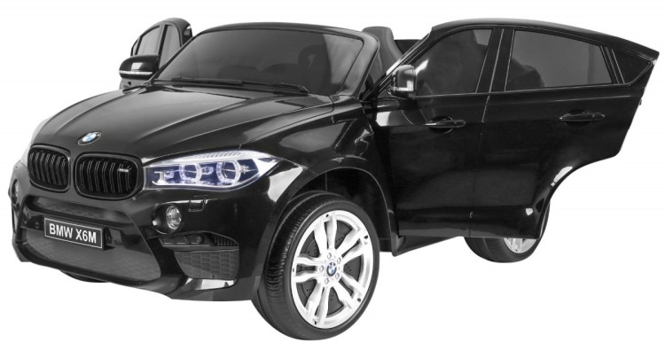 Samochód elektryczny BMW X6M XXL dla 2 dzieci Czarny SUV