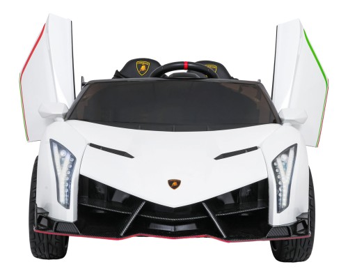 Samochód elektryczny dla dzieci Lamborghini Veneno Biały