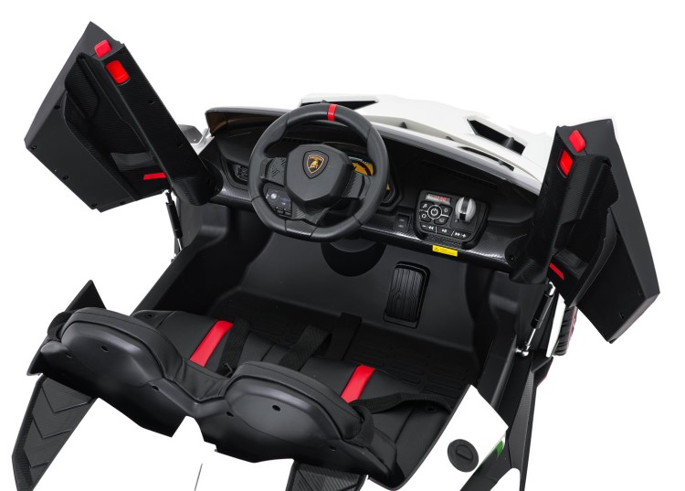 Samochód elektryczny dla dzieci Lamborghini Veneno Biały