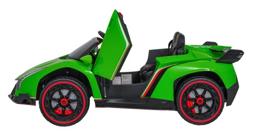 Samochód elektryczny dla dzieci Lamborghini Veneno Zielony