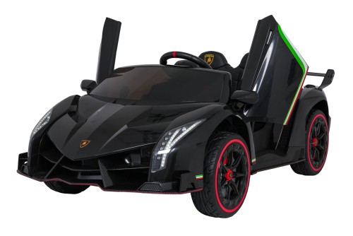 Samochód elektryczny dla dzieci Lamborghini Veneno Czarny