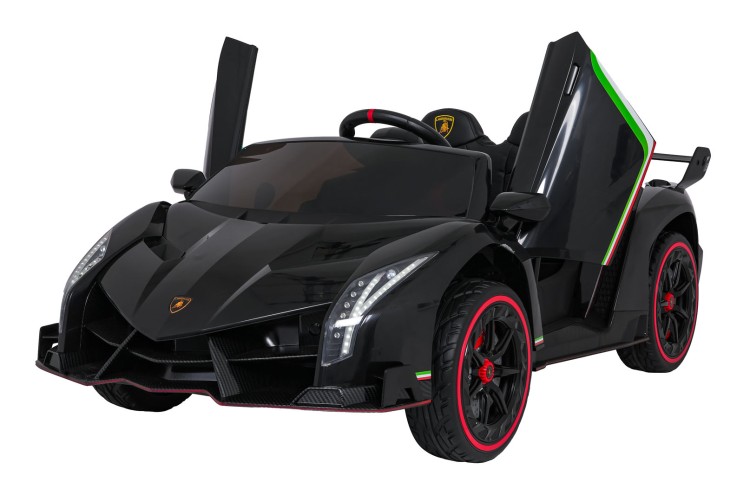 Samochód elektryczny dla dzieci Lamborghini Veneno Czarny