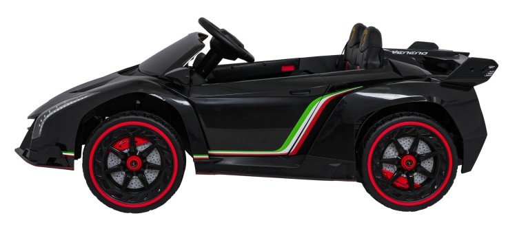 Samochód elektryczny dla dzieci Lamborghini Veneno Czarny