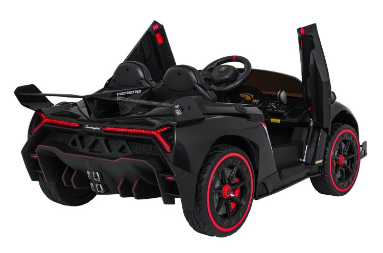 Samochód elektryczny dla dzieci Lamborghini Veneno Czarny