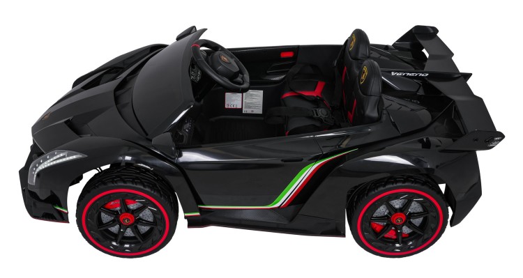 Samochód elektryczny dla dzieci Lamborghini Veneno Czarny