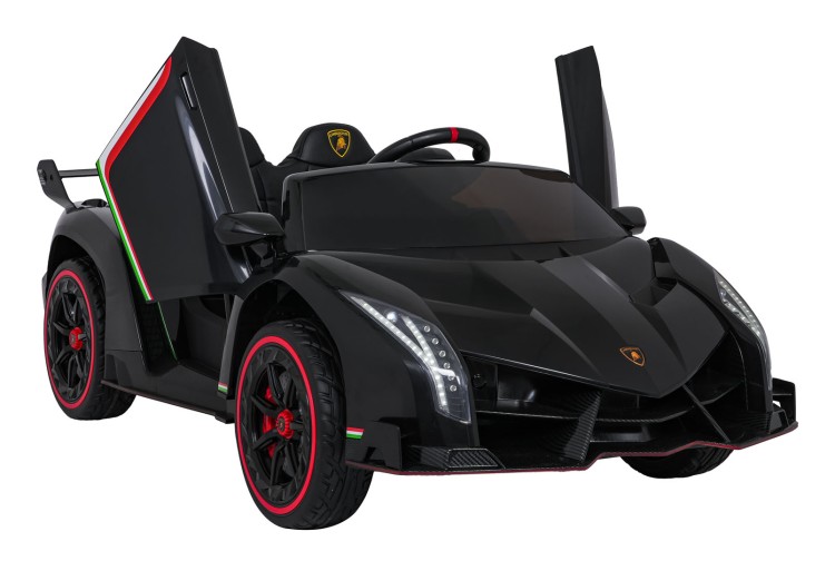 Samochód elektryczny dla dzieci Lamborghini Veneno Czarny