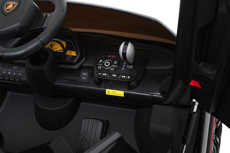 Samochód elektryczny dla dzieci Lamborghini Veneno Czarny
