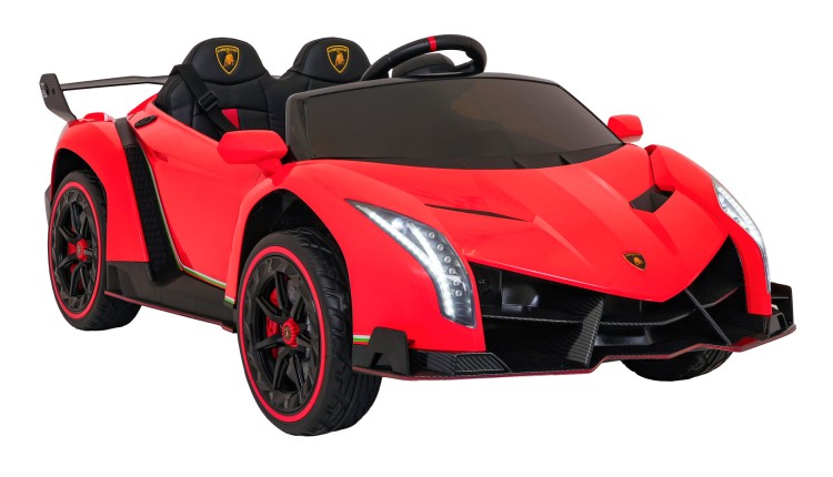 Samochód elektryczny dla dzieci Lamborghini Veneno Czerwony