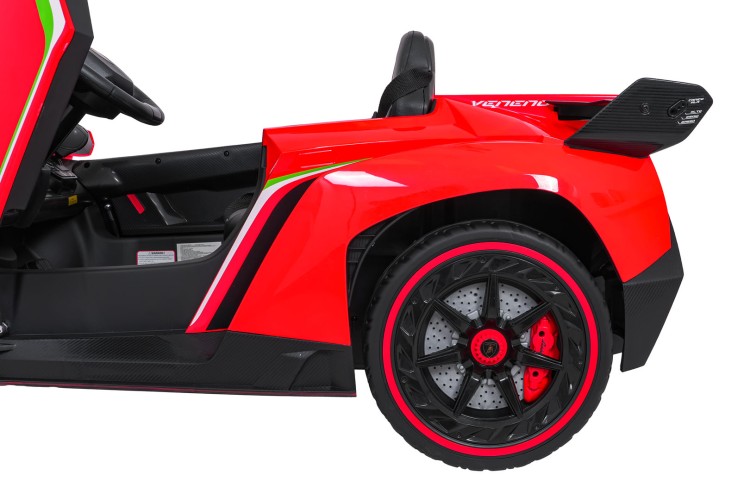 Samochód elektryczny dla dzieci Lamborghini Veneno Czerwony