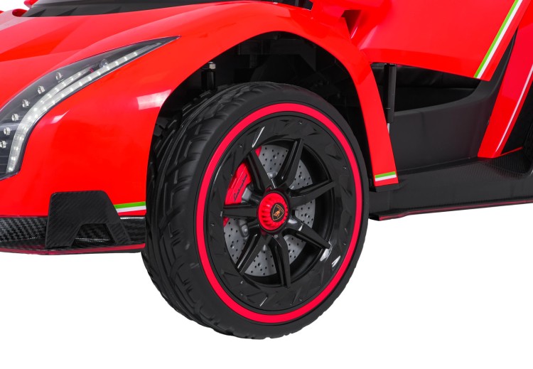 Samochód elektryczny dla dzieci Lamborghini Veneno Czerwony