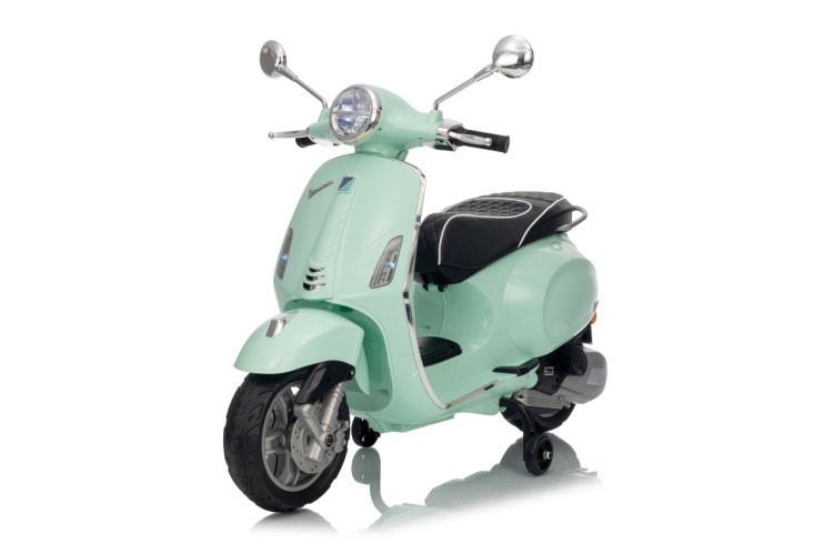 Pojazd Skuter na akumulator dla dzieci Vespa ROMA Zielony