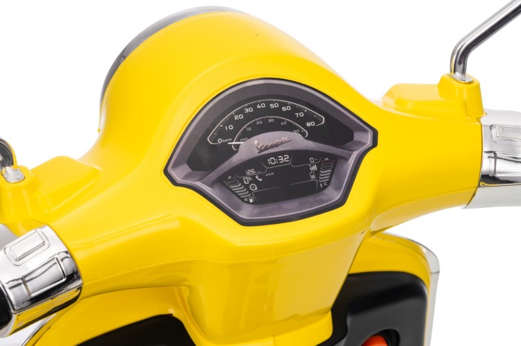 Pojazd Skuter na akumulator dla dzieci Vespa ROMA Żółty