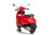 Pojazd Skuter na akumulator dla dzieci Vespa ROMA Czerwony