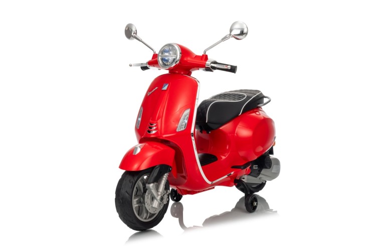 Pojazd Skuter na akumulator dla dzieci Vespa ROMA Czerwony