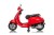 Pojazd Skuter na akumulator dla dzieci Vespa ROMA Czerwony