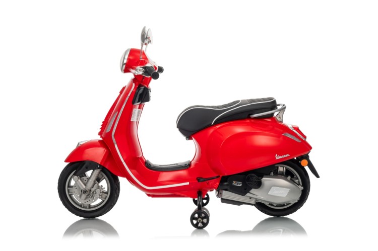 Pojazd Skuter na akumulator dla dzieci Vespa ROMA Czerwony