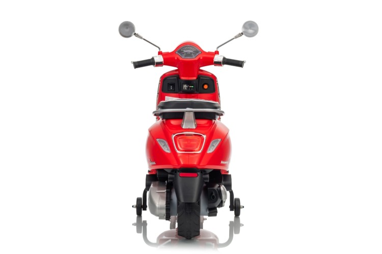 Pojazd Skuter na akumulator dla dzieci Vespa ROMA Czerwony