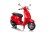 Pojazd Skuter na akumulator dla dzieci Vespa ROMA Czerwony