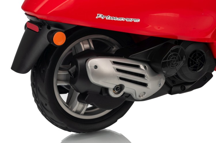 Pojazd Skuter na akumulator dla dzieci Vespa ROMA Czerwony