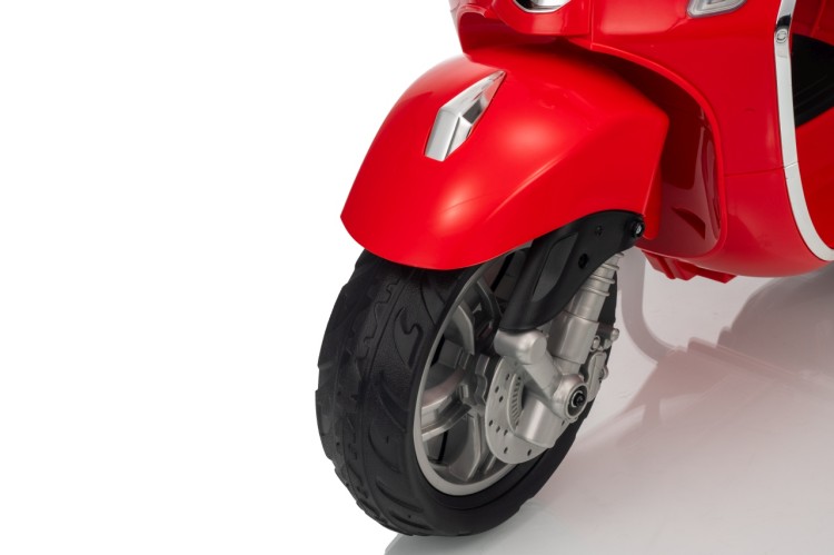 Pojazd Skuter na akumulator dla dzieci Vespa ROMA Czerwony