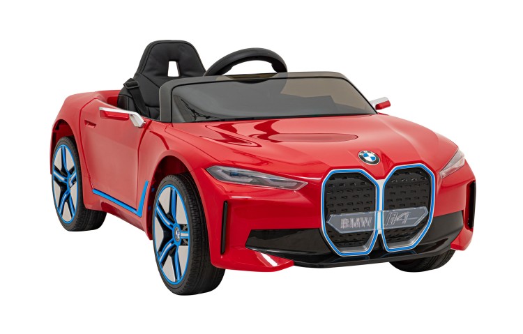 Autko BMW i4 na akumulator dla dzieci Czerwony