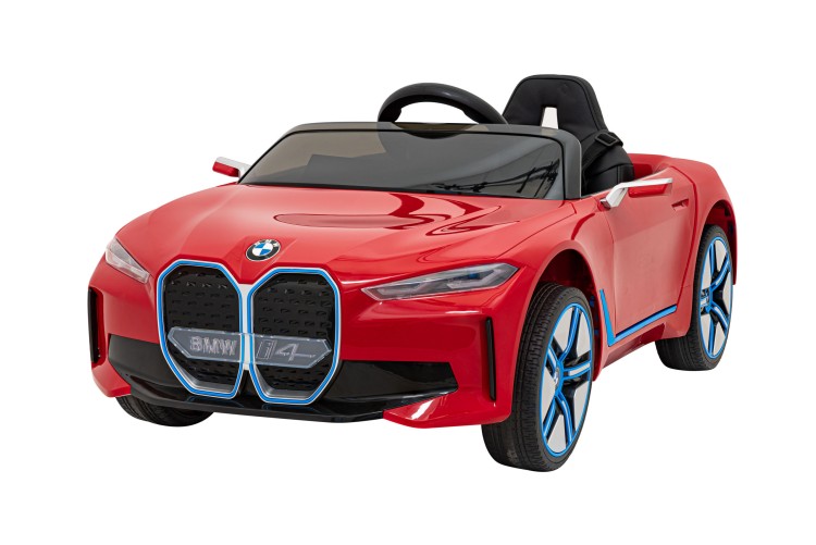 Autko BMW i4 na akumulator dla dzieci Czerwony