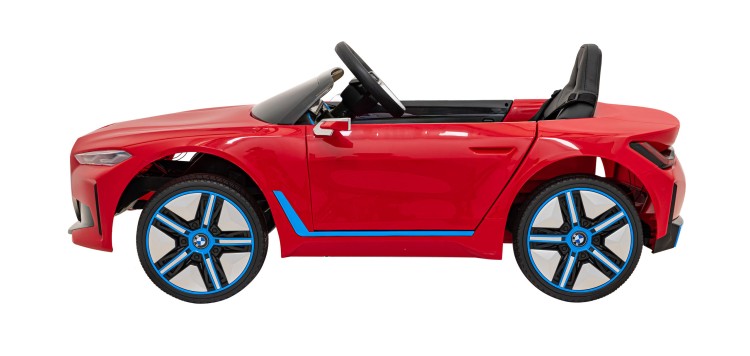 Autko BMW i4 na akumulator dla dzieci Czerwony
