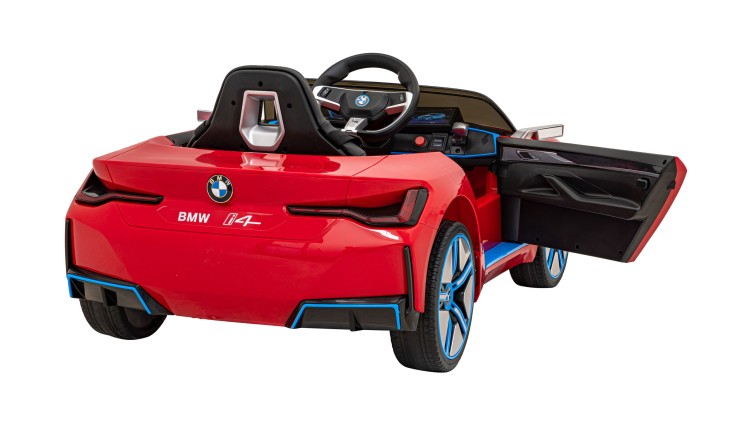 Autko BMW i4 na akumulator dla dzieci Czerwony